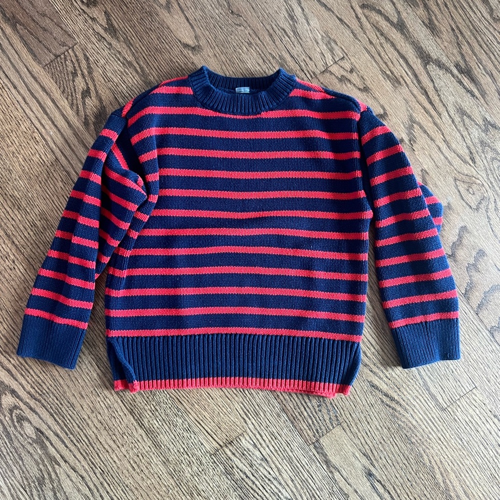 Striped Navy and Red Boys’ Sweater